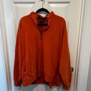 Mens Orvis Quarter Zip Sweatshirt Size XL